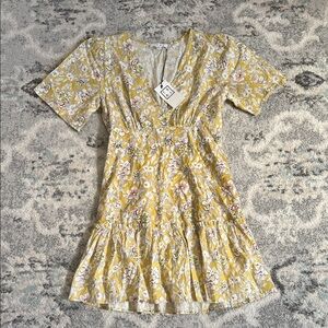 THML Yellow Floral Dress